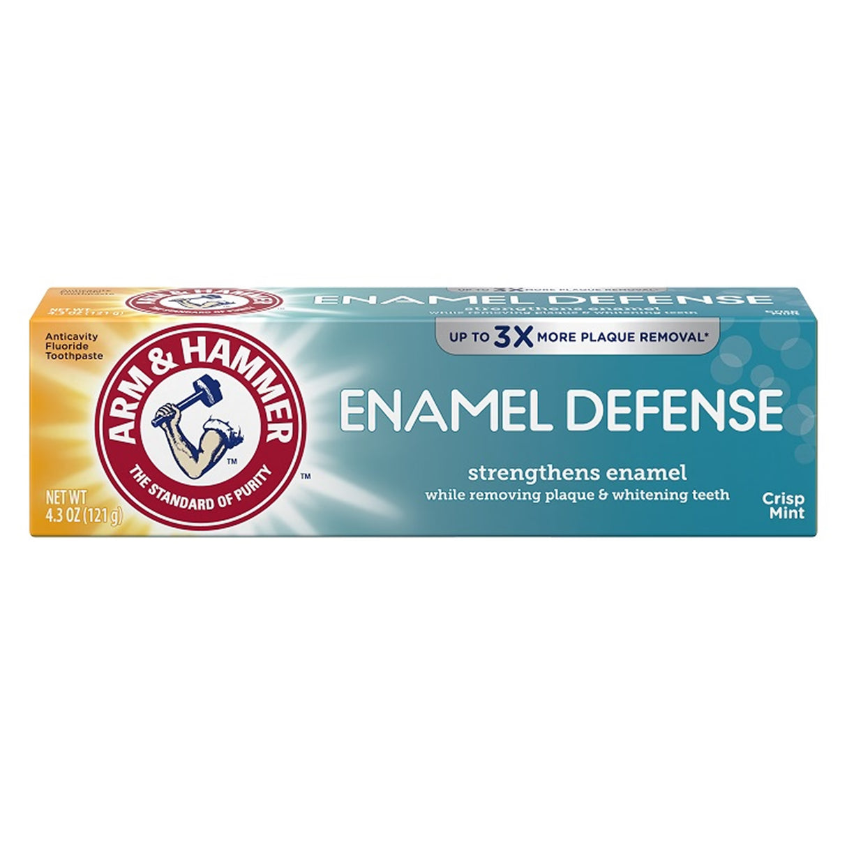 Arm & Hammer Enamel Defense Toothpaste Truly Radiant Bright & Strong 4.3oz - 12 Pack