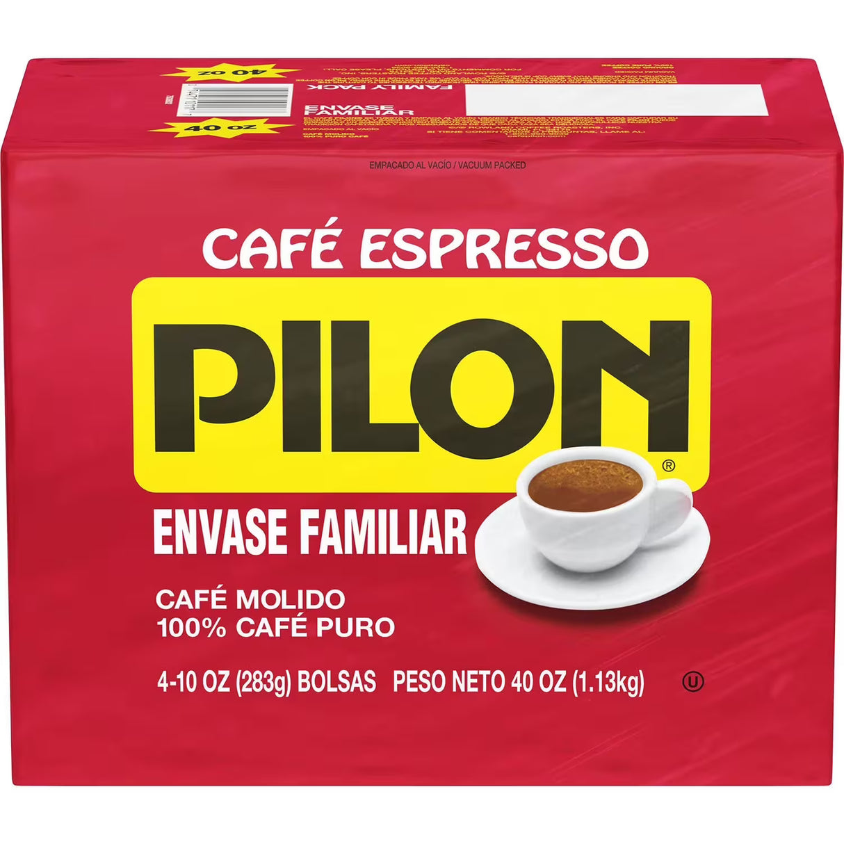 Cafe Pilon Ground Coffee 10 oz, 4Ct - 3 Pack