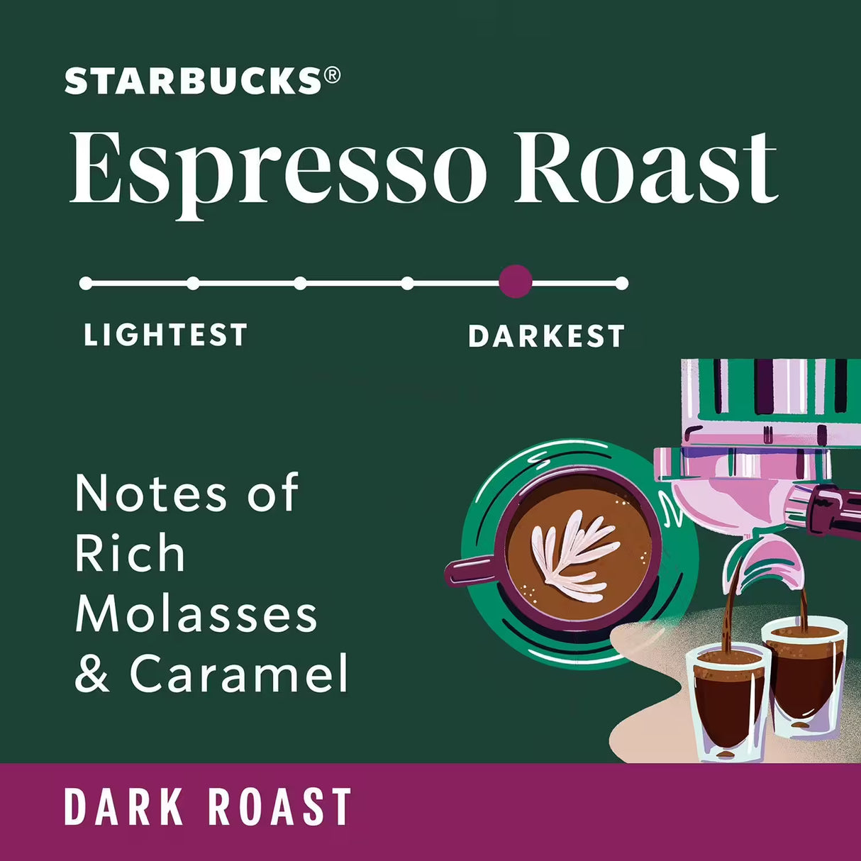 Starbucks Whole Bean Coffee, Espresso Roast Dark, 40 oz - 3 Pack