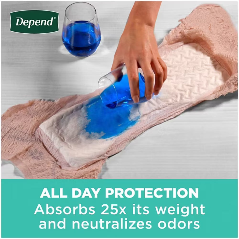 Depend Fresh Protection Adult Incontinence & Postpartum Bladder Leak Underwear for Women, Size XL - 80 Ct