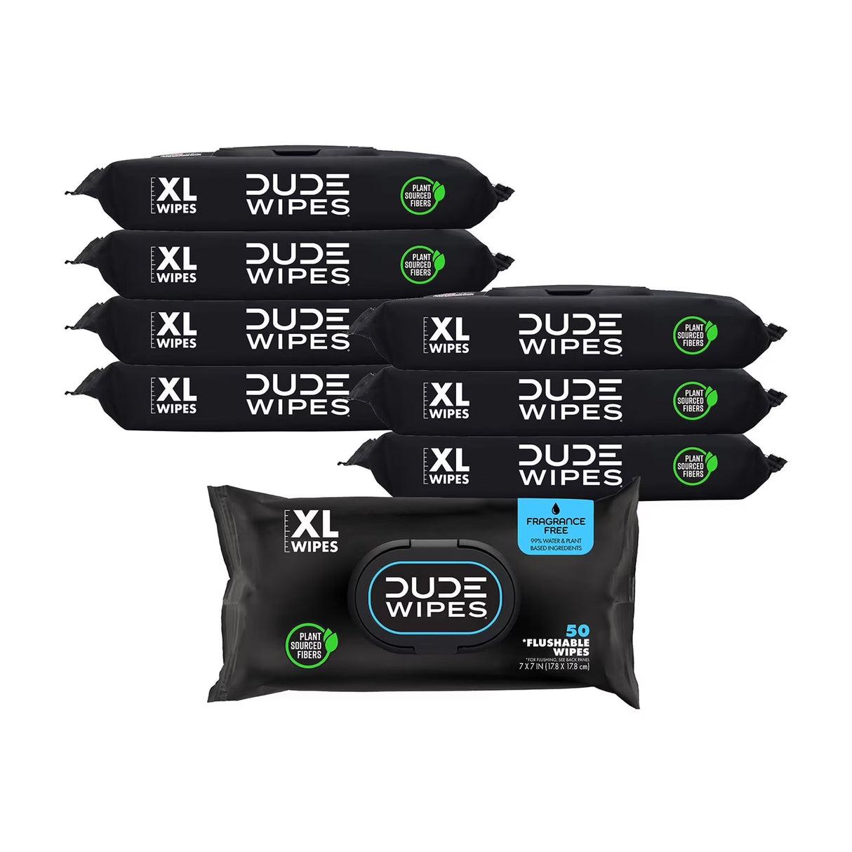 DUDE Wipes XL Flushable Wipes Fragrance Free, 8 ct - 400 Wipes