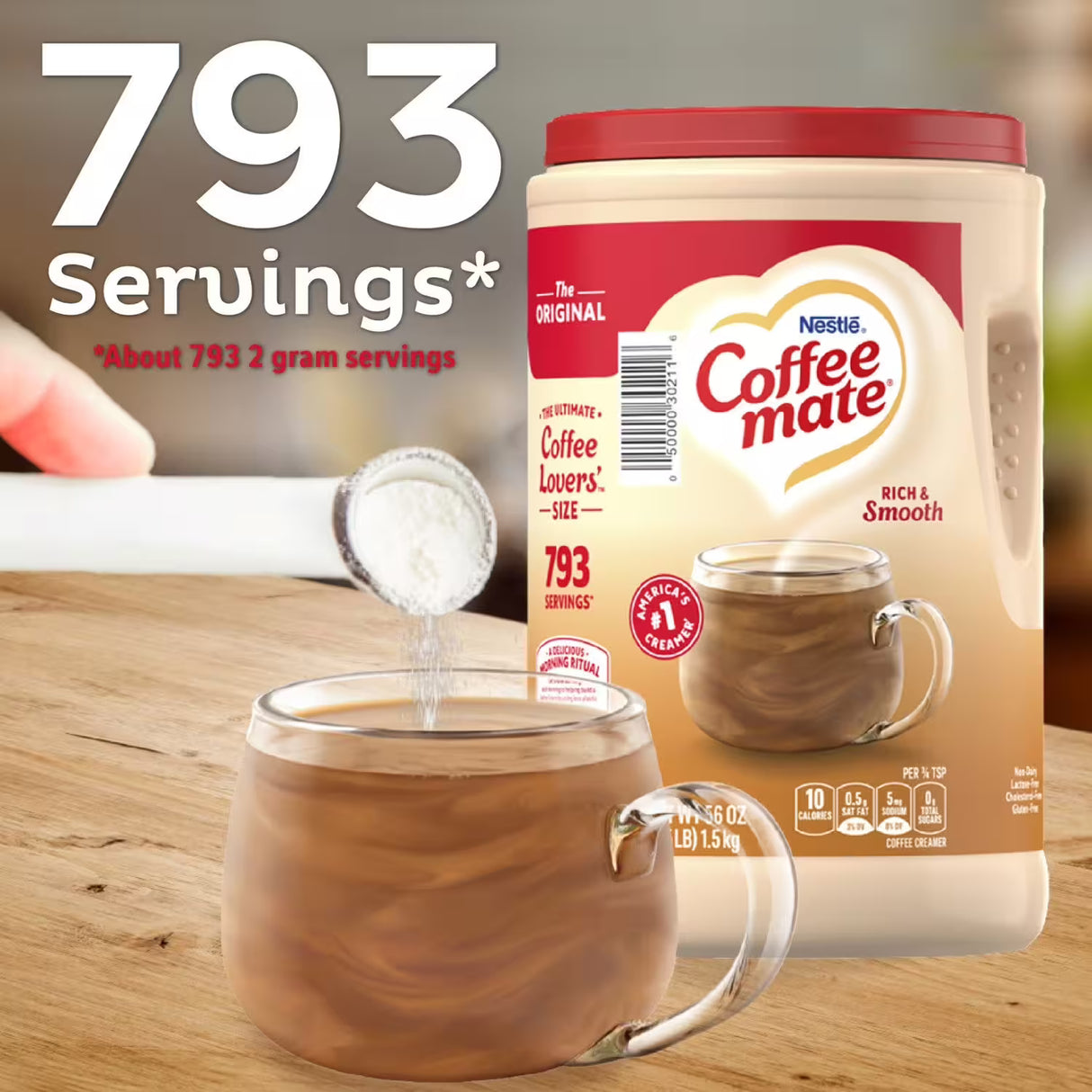 Nestle Coffee mate Original Powdered Coffee Creamer, 56 oz - 3 Pack