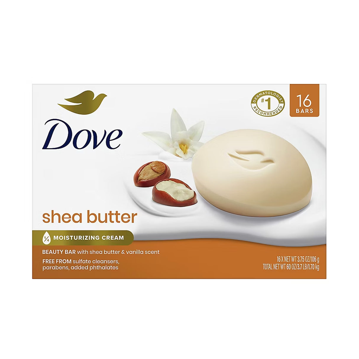 Dove Purely Pampering Beauty Bar, 3.75 oz - 16 Ct