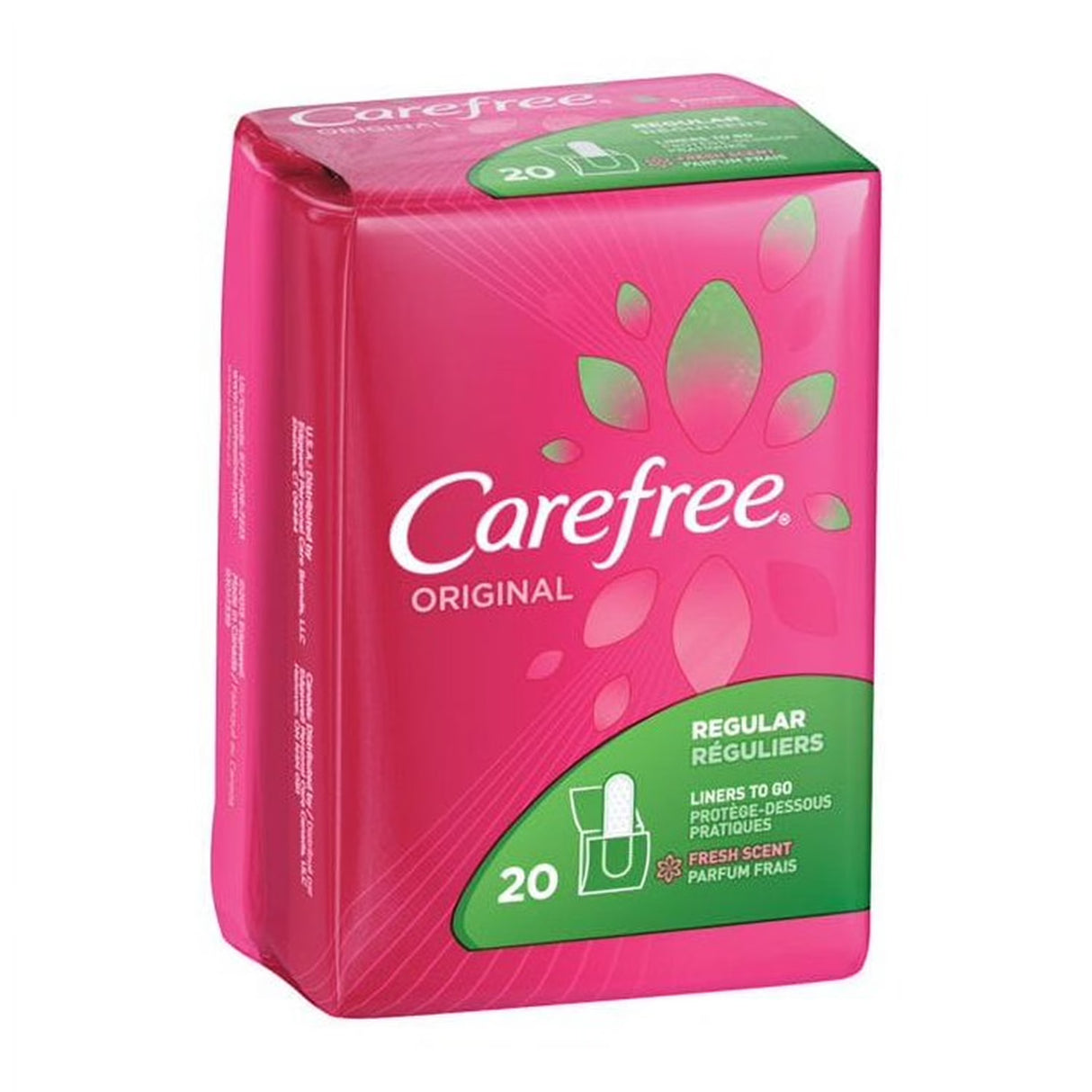 Carefree Pantiliners Regular Fresh Scent, 20 Ct – 18 Pack