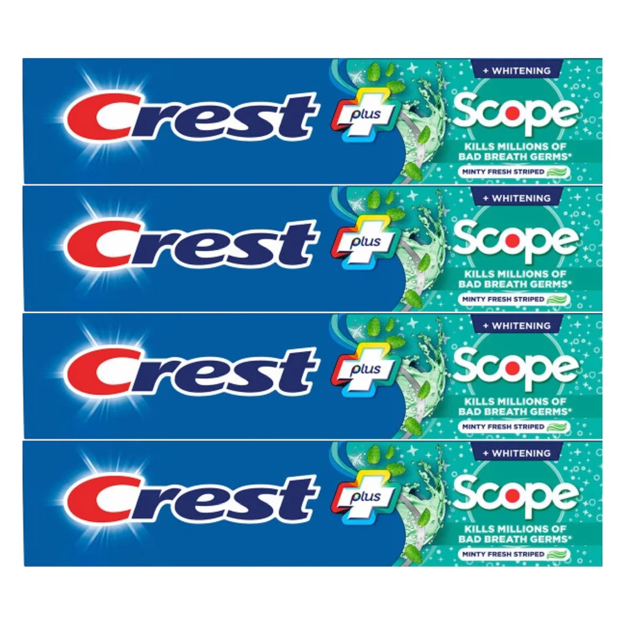 Crest Complete Whitening + Scope Toothpaste - 5.4oz - 4 Pack