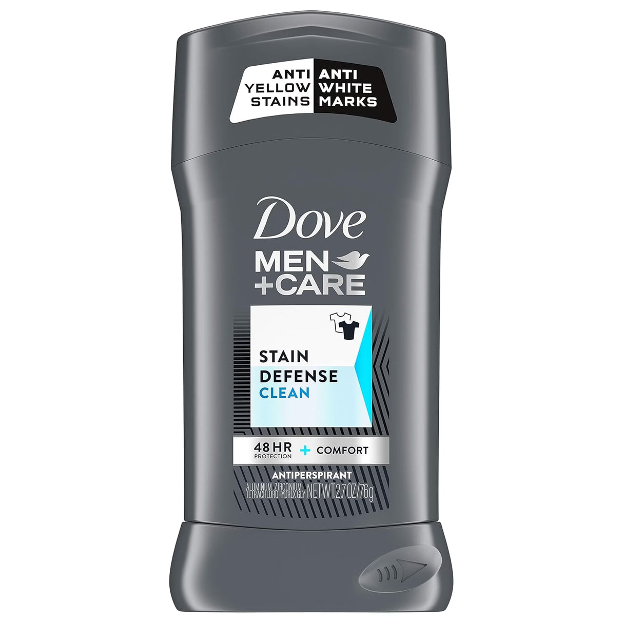 Dove Men+Care Stain Defense Clean Antiperspirant Stick 2.7 oz - 12 Pack