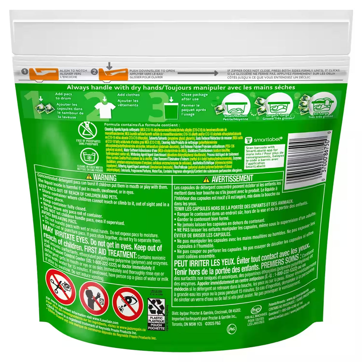 Gain Flings! Original Laundry Pods - 16 ct - 6 Pack