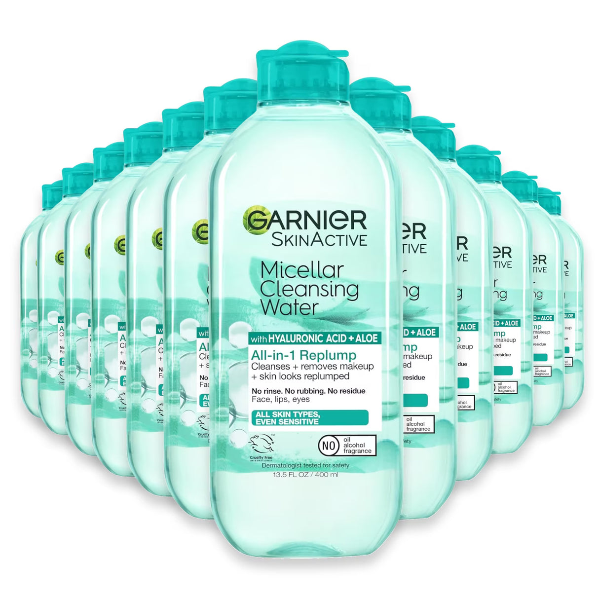 Garnier SkinActive Micellar Hyaluronic Acid + Aloe - 13.5 oz - 12 Pack