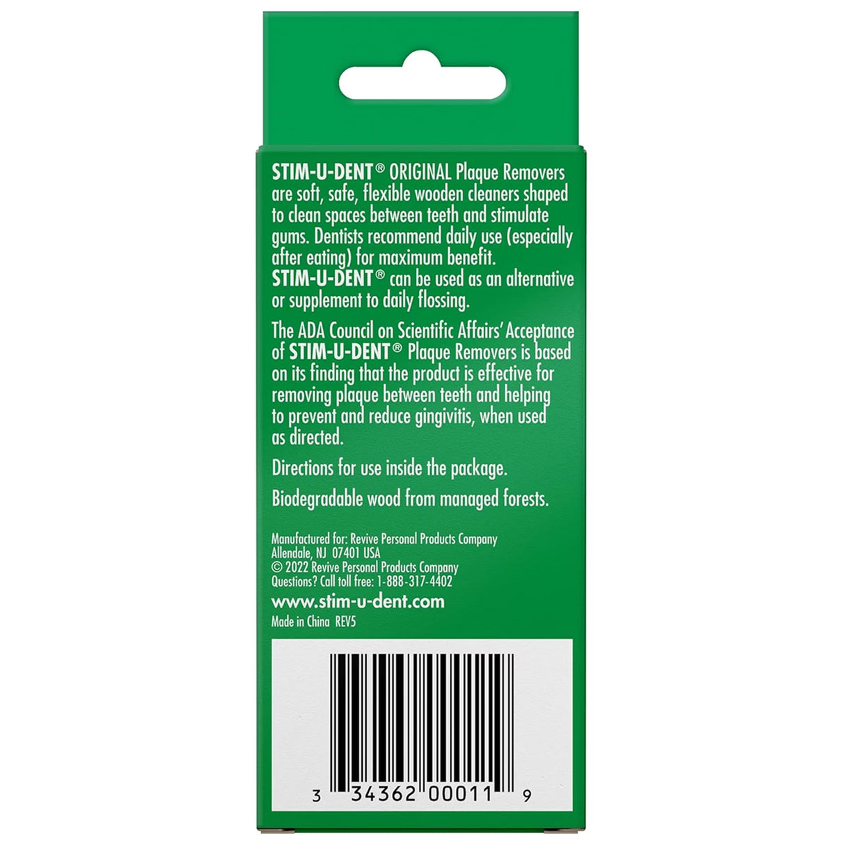 Stim-U-Dent Mint Plaque Removers - 200ct - 24 Pack