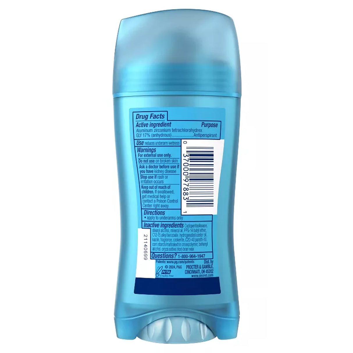 Secret Invisible Solid Waterlily - 2.6oz - 12 Pack