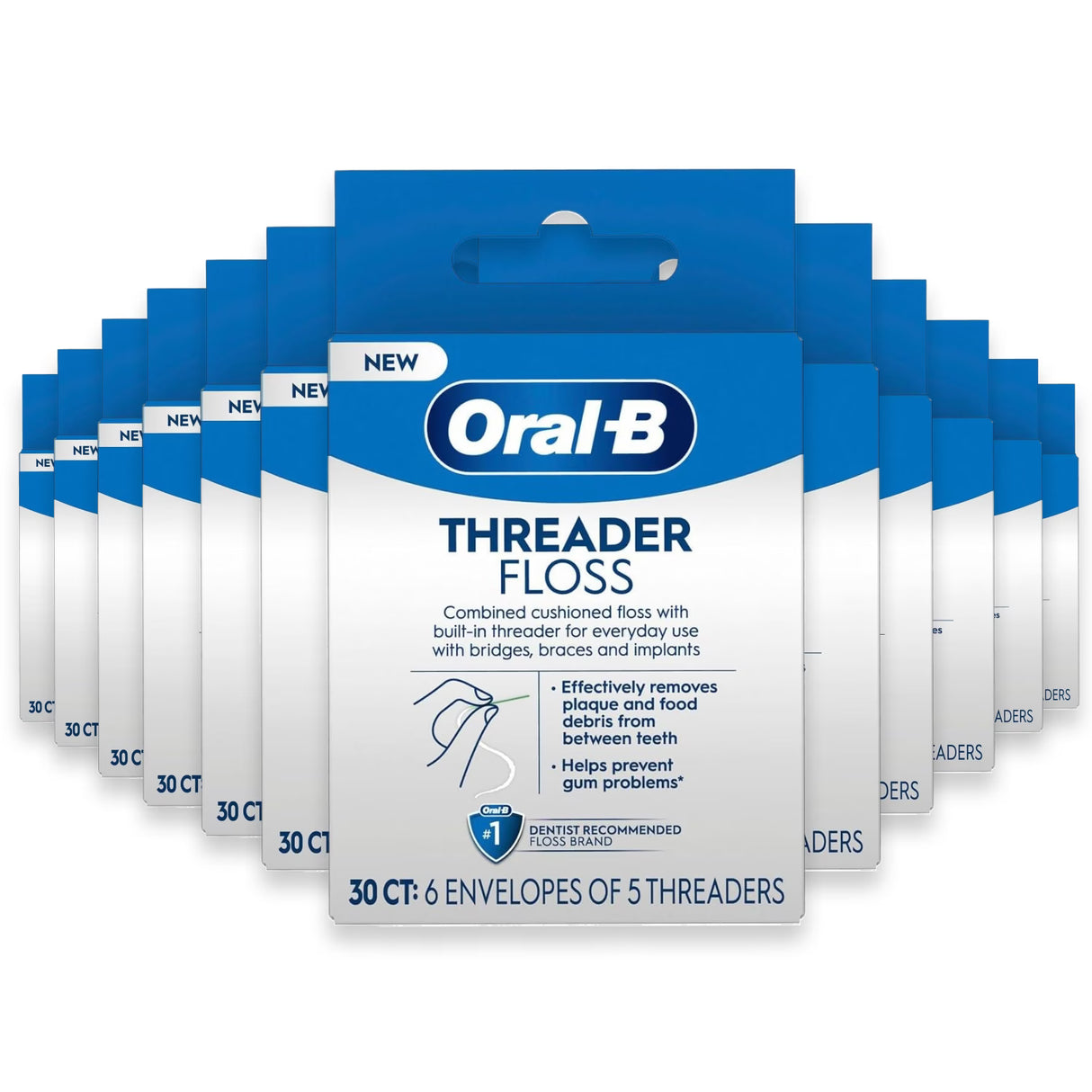 Oral-B Glide Threader Floss - 30ct - 48 Pack