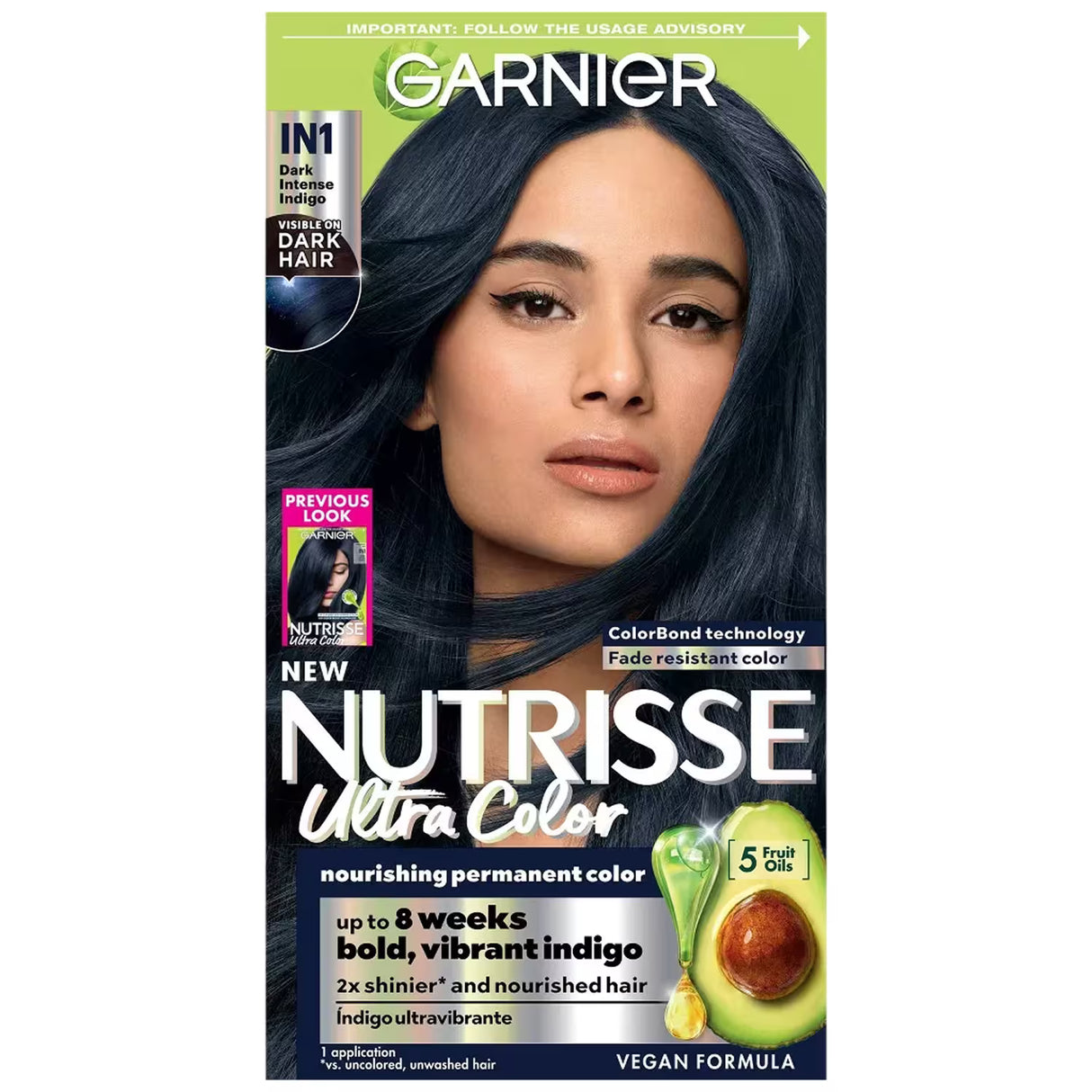 Garnier Nutrisse Ultra Color Hair Color – Dark Intense Indigo – 12 Pack
