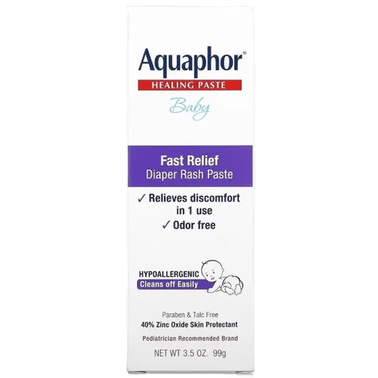 Aquaphor - Baby Diaper Rash Paste - 3.5 Oz - 12 Pack