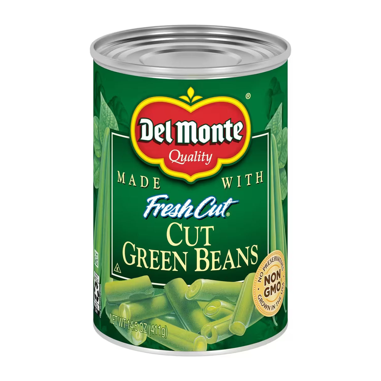 Del Monte Cut Green Beans – 14.5 oz Can – 24 Pack - 100 cases pallet