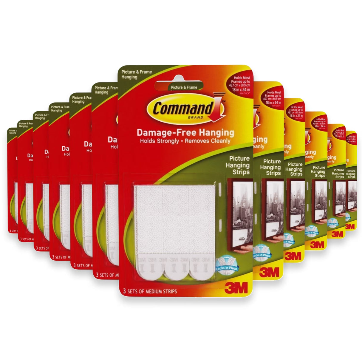 3M Command Medium Picture Hanging Strips - 3ct - 27 Pack
