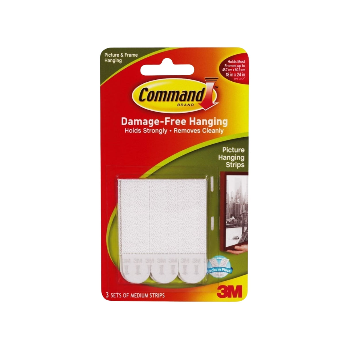 3M Command Medium Picture Hanging Strips - 3ct - 27 Pack
