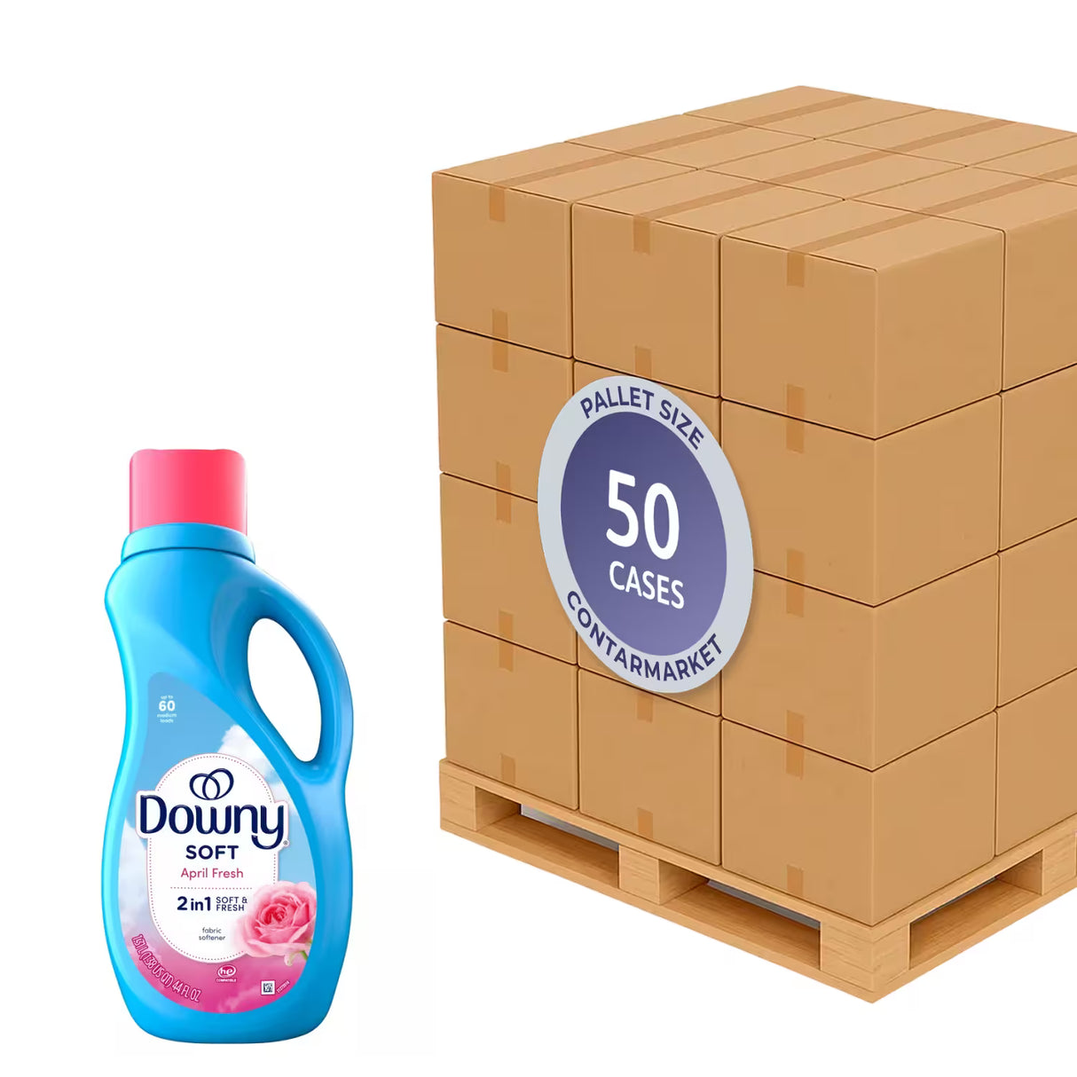Downy Liquid April Fresh – 44.0 Oz – 6 Pack - 50 cases pallet