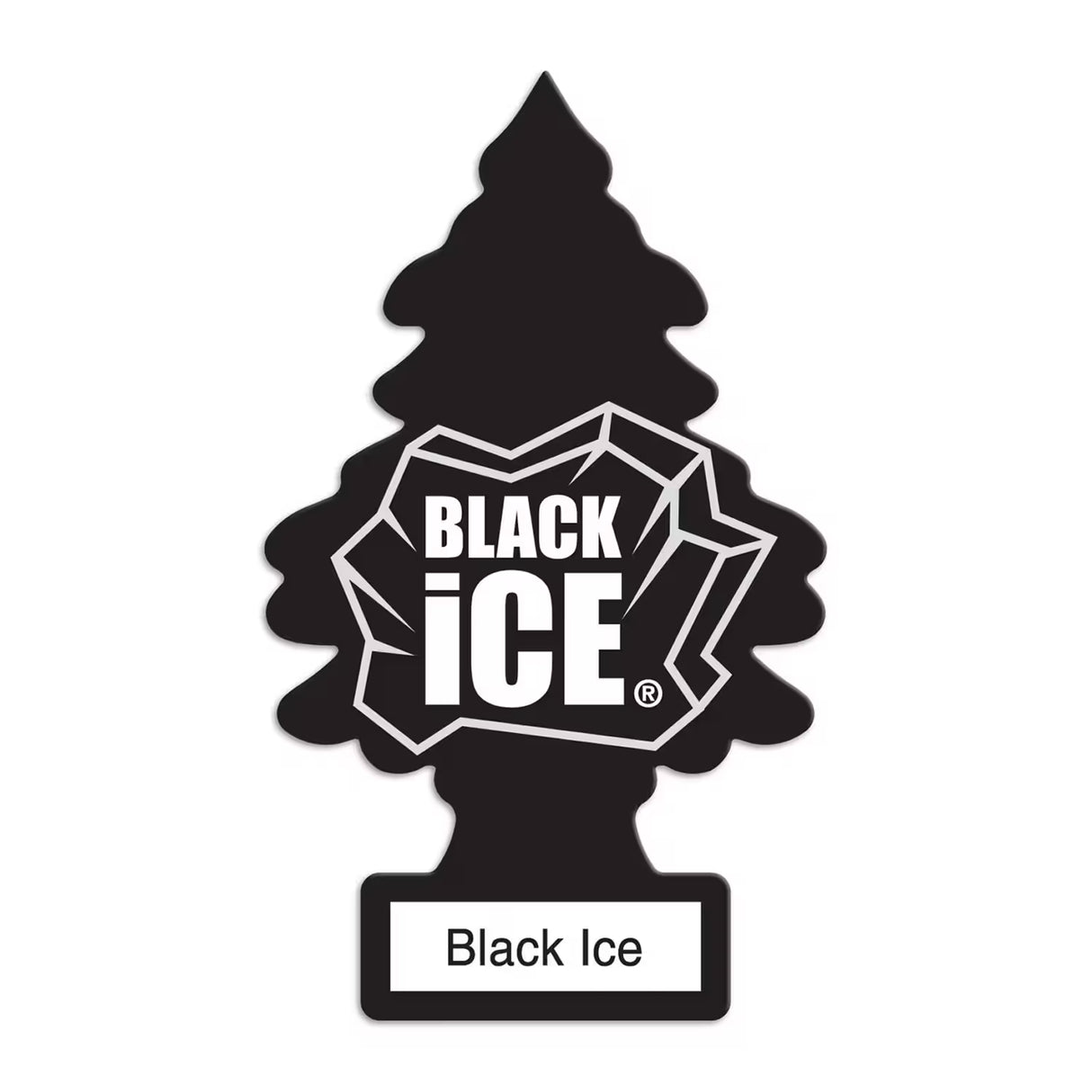 Little Trees Hanging Car Air Freshener, Black Ice – 3 Ct – 96 Pack