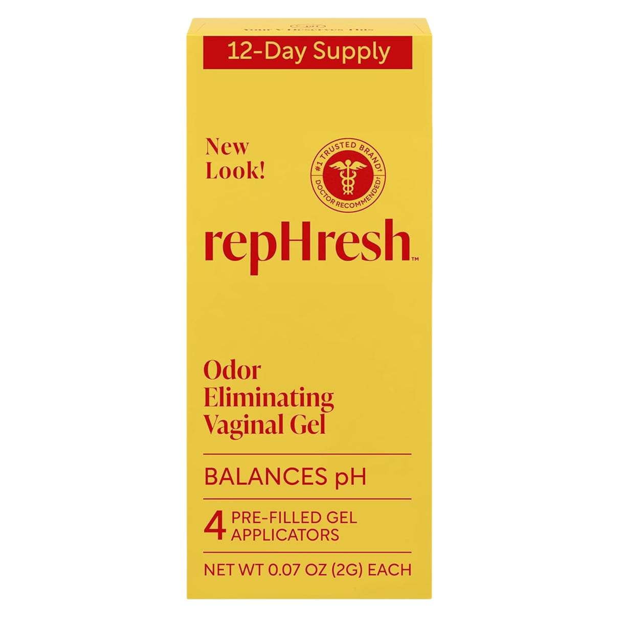 RepHresh Odor Eliminating Vaginal Gel, 4ct - 24 Pack
