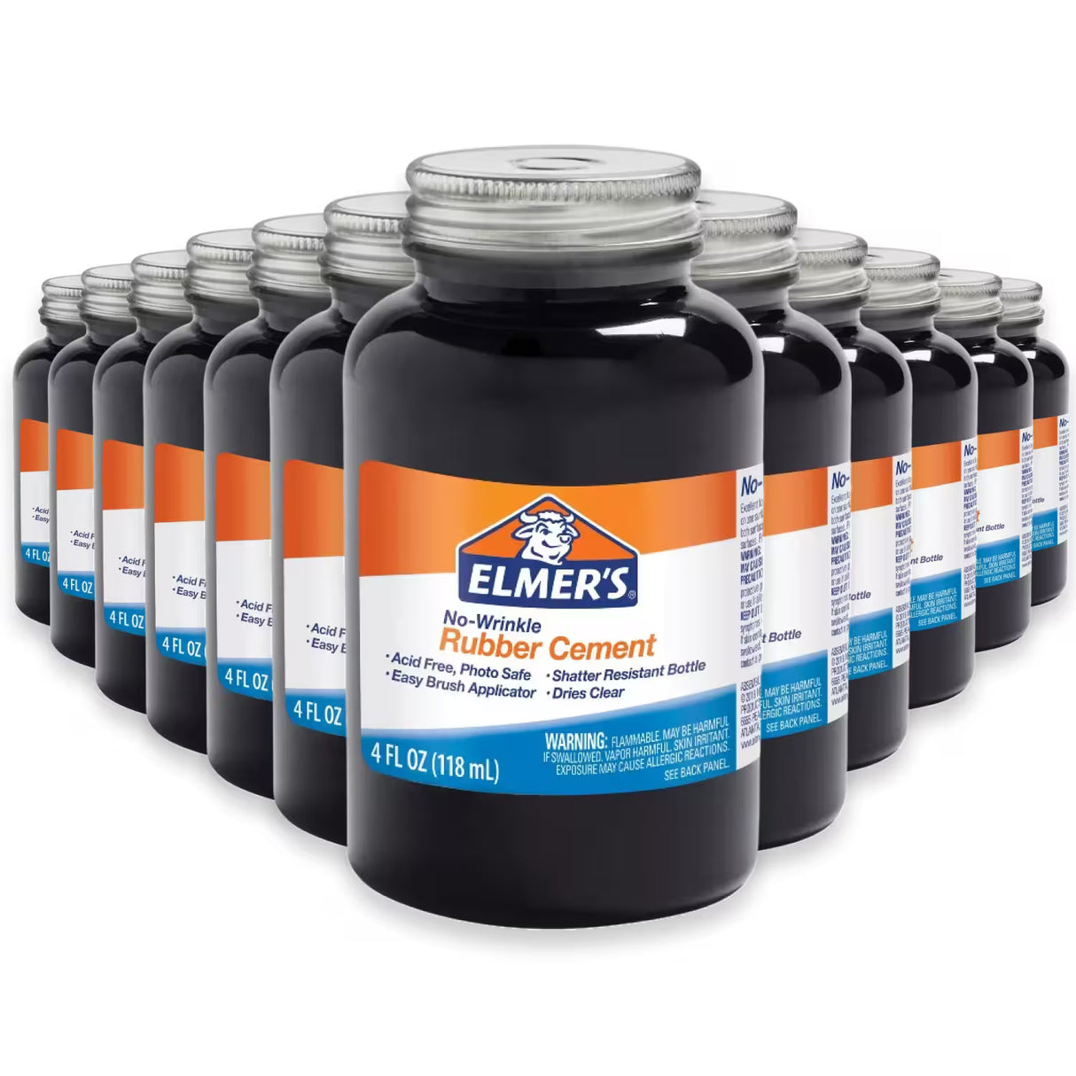 Elmer’s Rubber Cement – 4 oz – 12 Pack