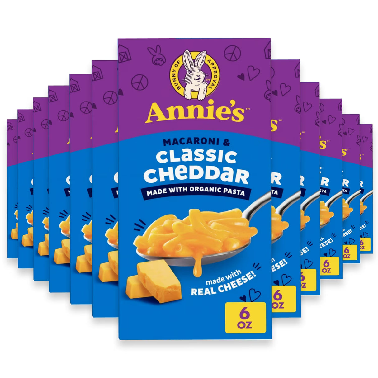 Annie's Classic Cheddar Macaroni and Cheese, 6 oz - 12 Pack