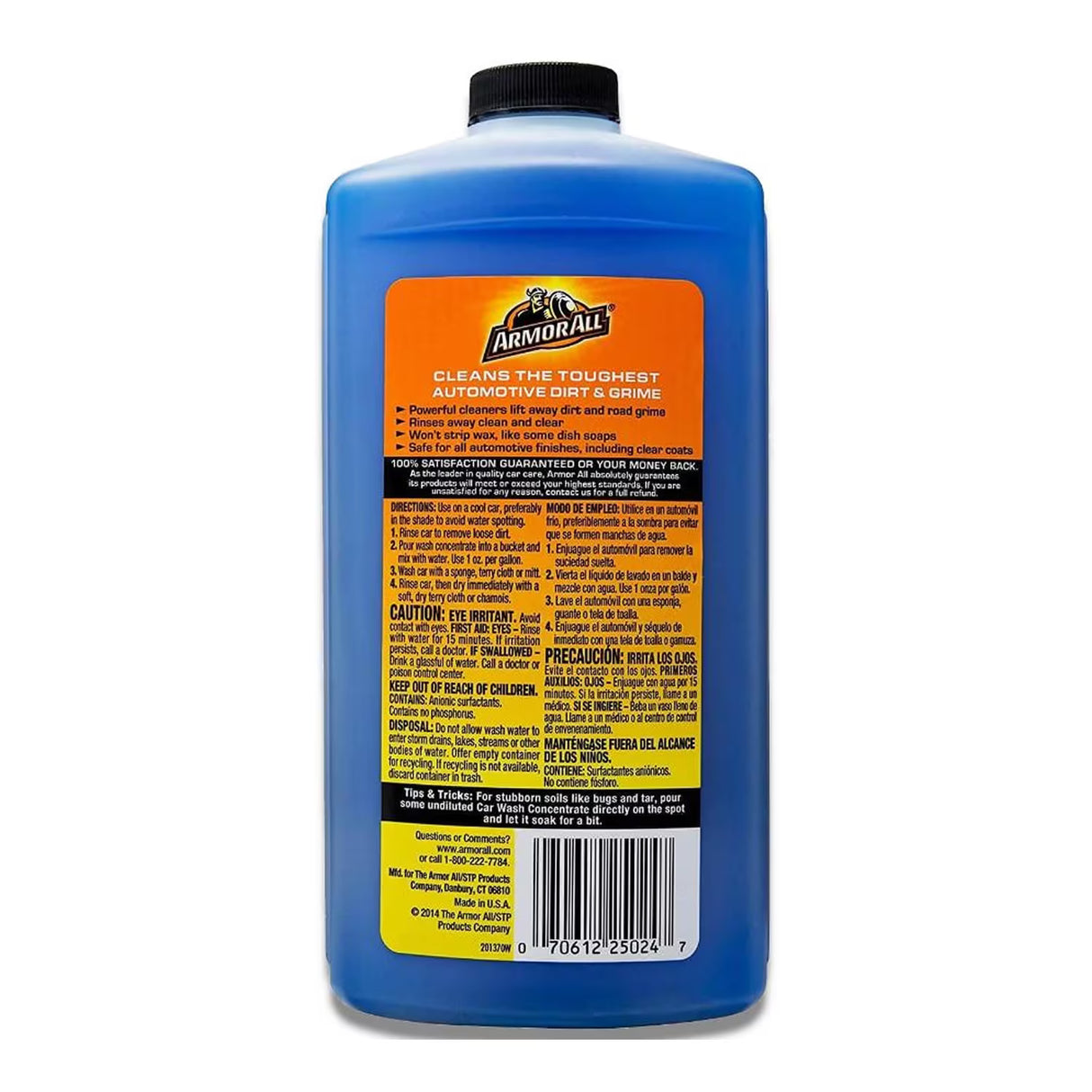 Armor All - Car Wash Concentrate - Deep Cleaning Solution, 24 oz Bottles 6 Ct - 50 Pack