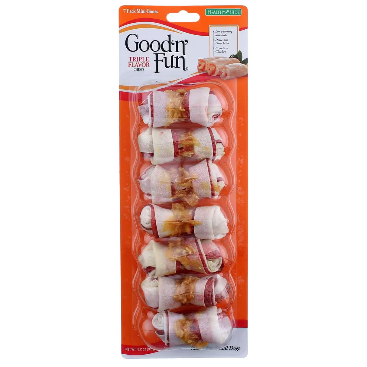 Good 'n' Fun Triple Flavor Mini Chews – 7 Ct – 36 Pack