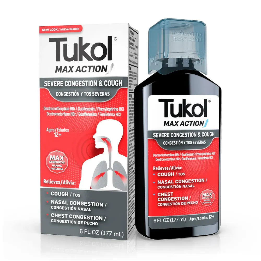 Tukol - Max Action Severe Cough and Congestion - 6 Oz - 12 Pack