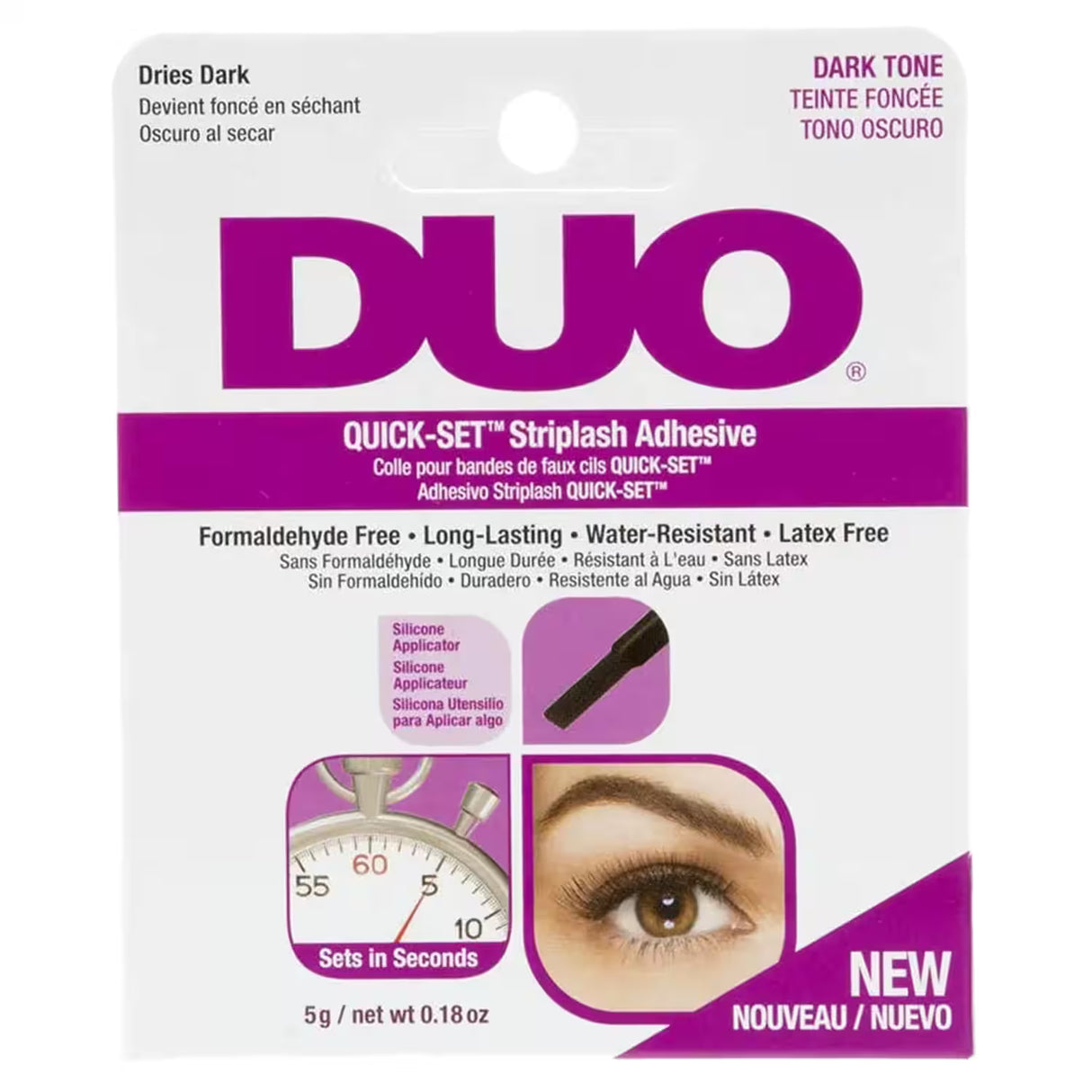 DUO Quick-Set Lash Adhesive Clear – 0.18 oz – 36 Pack
