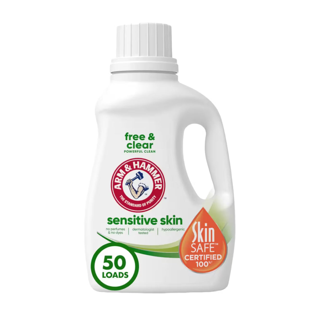 Arm & Hammer Sensitive Skin Free & Clear Liquid Laundry Detergent – 50 fl oz – 8 Pack - 50 cases pallet