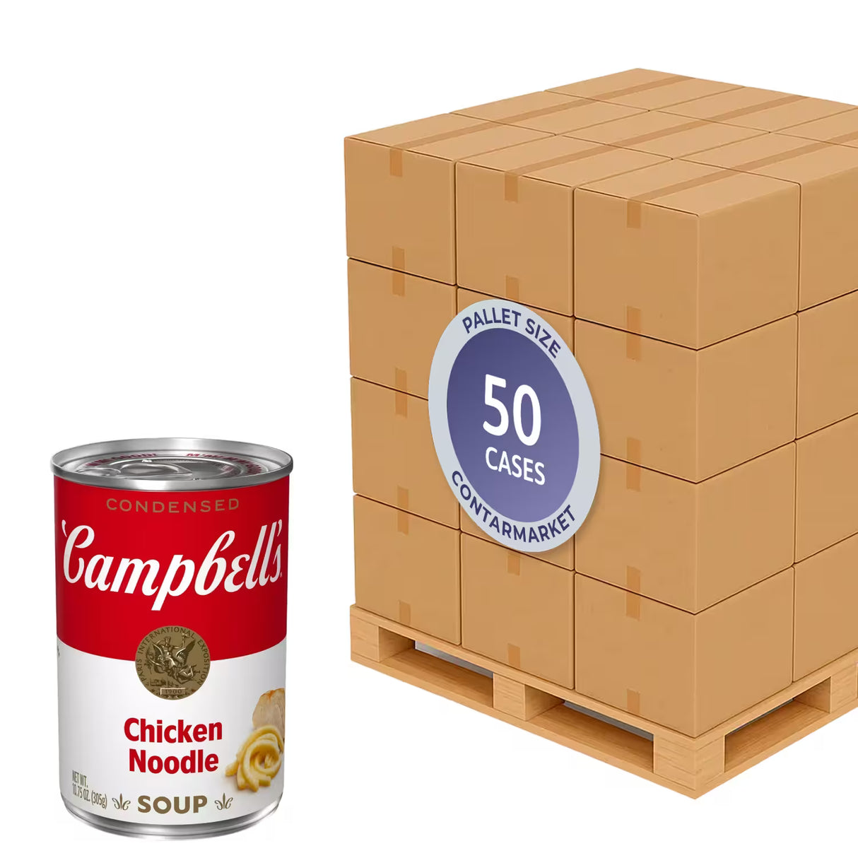 Campbell's Condensed Chicken Noodle Soup – 10.75 oz – 48 Pack - 50 cases pallet