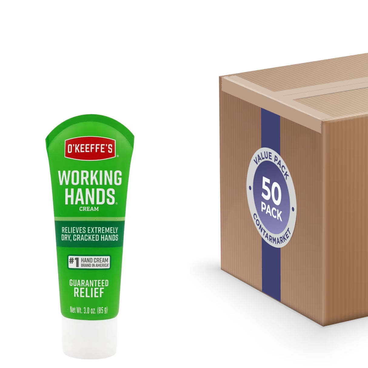 O'Keeffe's - Working Hands Hand Cream Unscented - 3 Oz - 50 Volume Pack