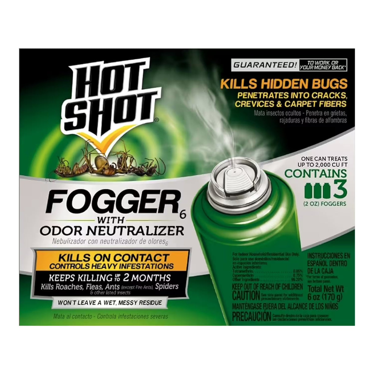 Hot Shot Flying Insect Killer Aerosol – 2 Oz – 12 Pack