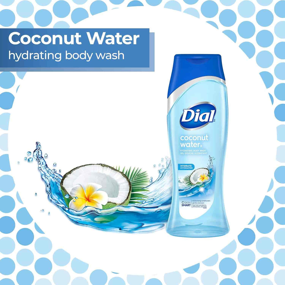 Dial Body Wash Coconut Water – 16 oz – 6 Pack