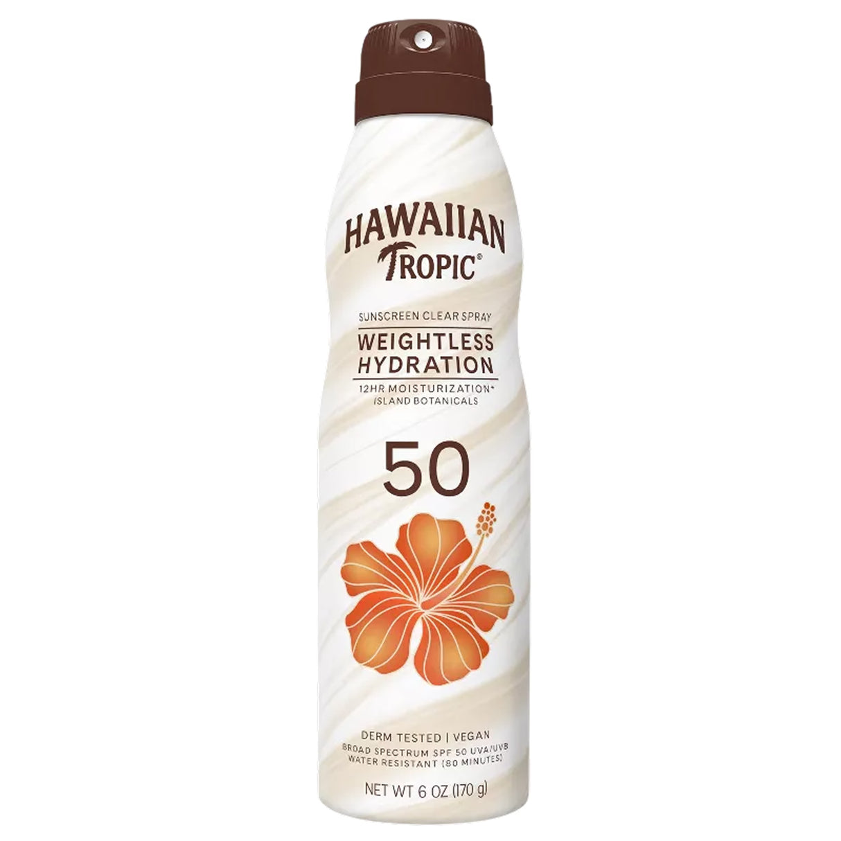 Hawaiian Tropic Silk Hydration Clear Spray SPF50, 6oz - 12 Pack