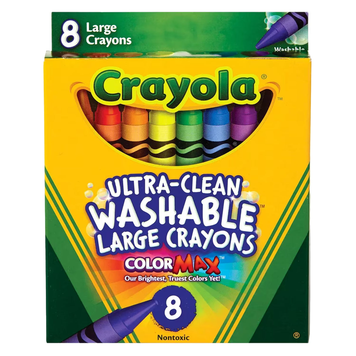 Crayola Kids First Washable Large Crayons - 8 Ct - 24 Pack