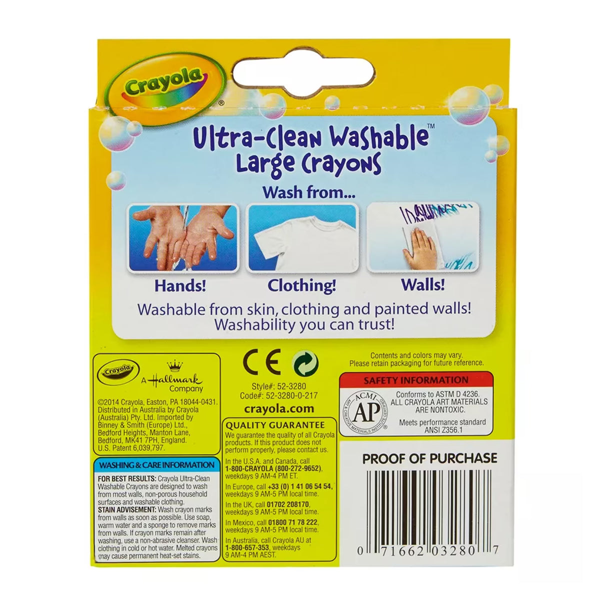 Crayola Kids First Washable Large Crayons - 8 Ct - 24 Pack