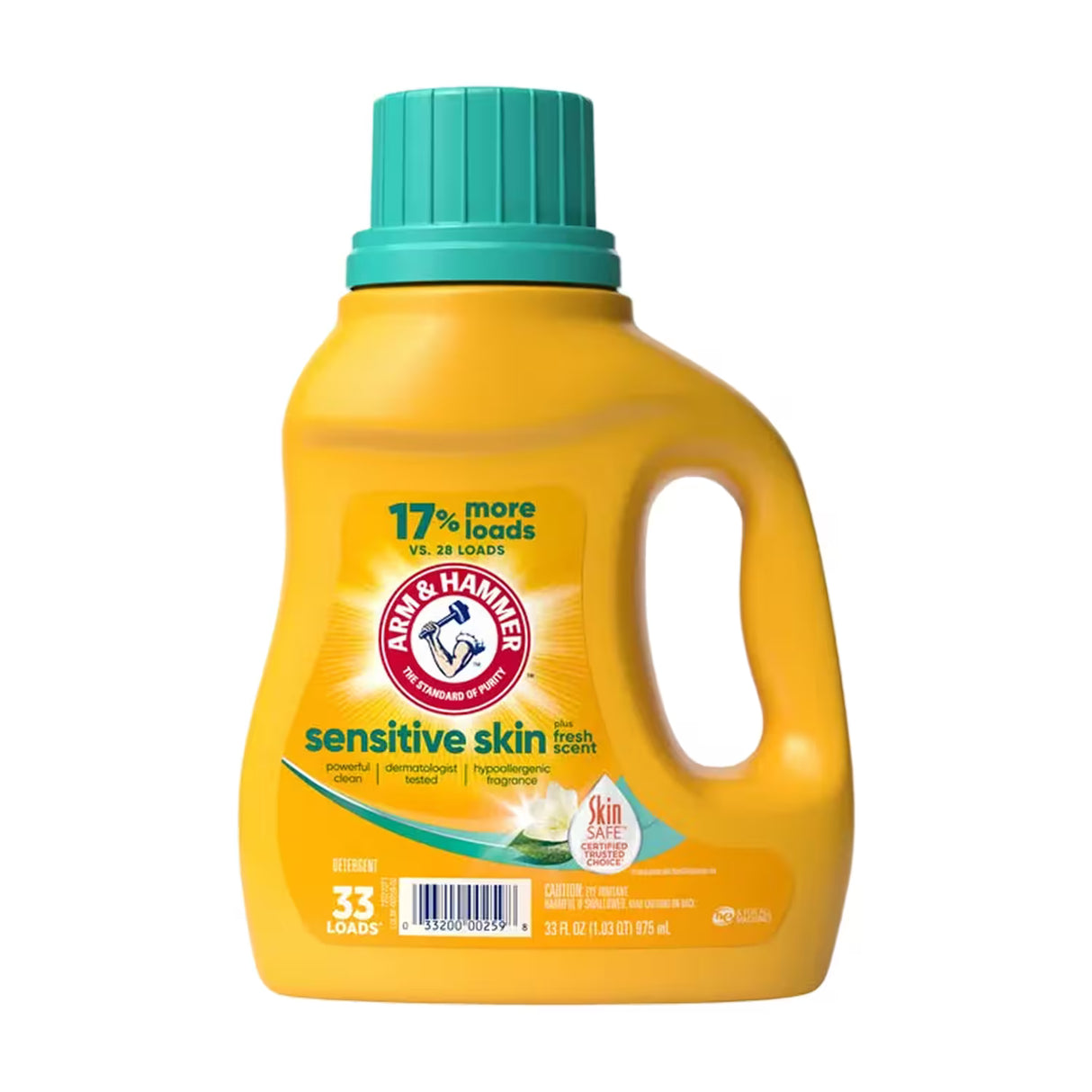 Arm & Hammer Sensitive Skin Plus Liquid Laundry Detergent – 33 fl oz – 8 Pack - 50 cases pallet