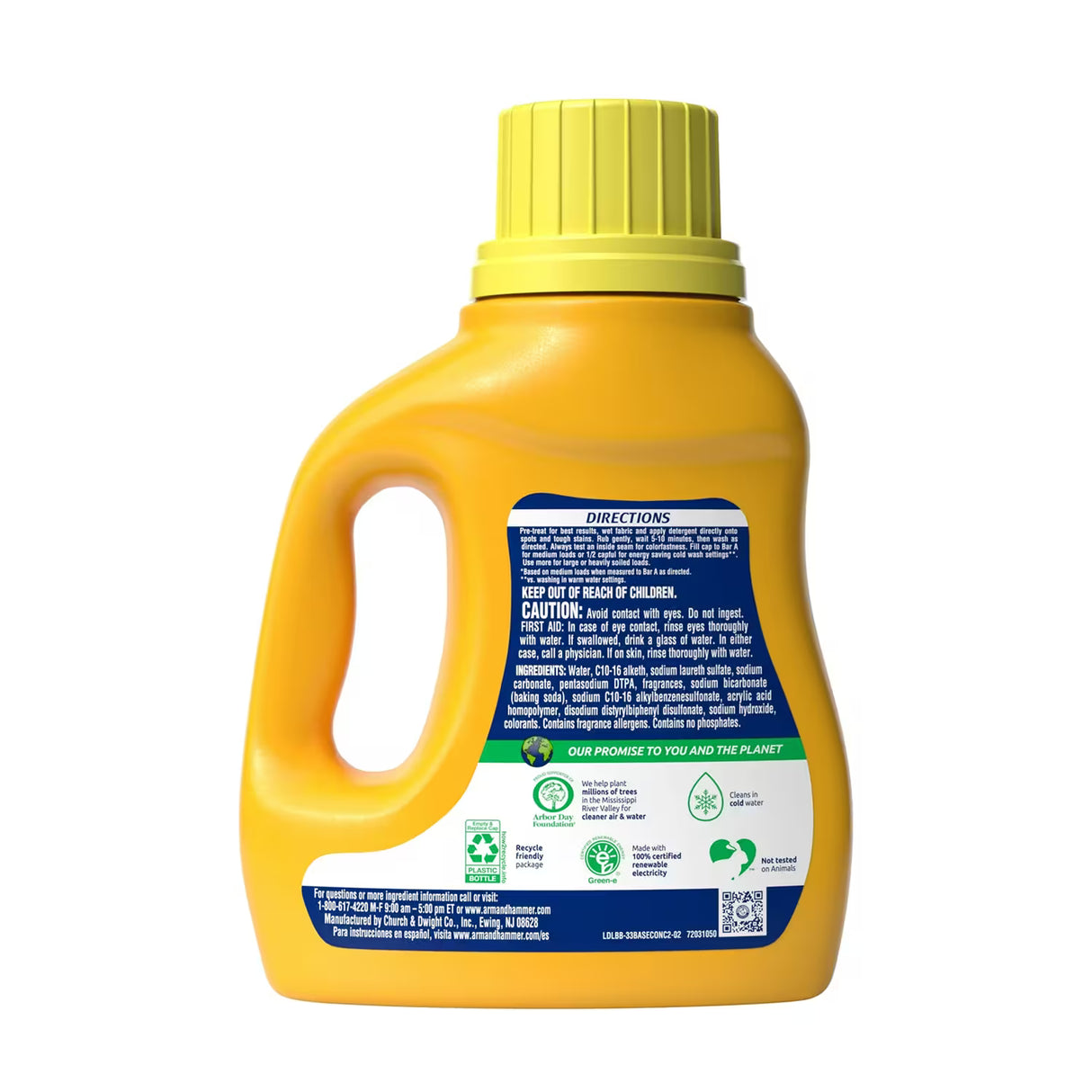 Arm & Hammer Clean Burst Liquid Laundry Detergent – 33 fl oz – 8 Pack - 50 cases pallet