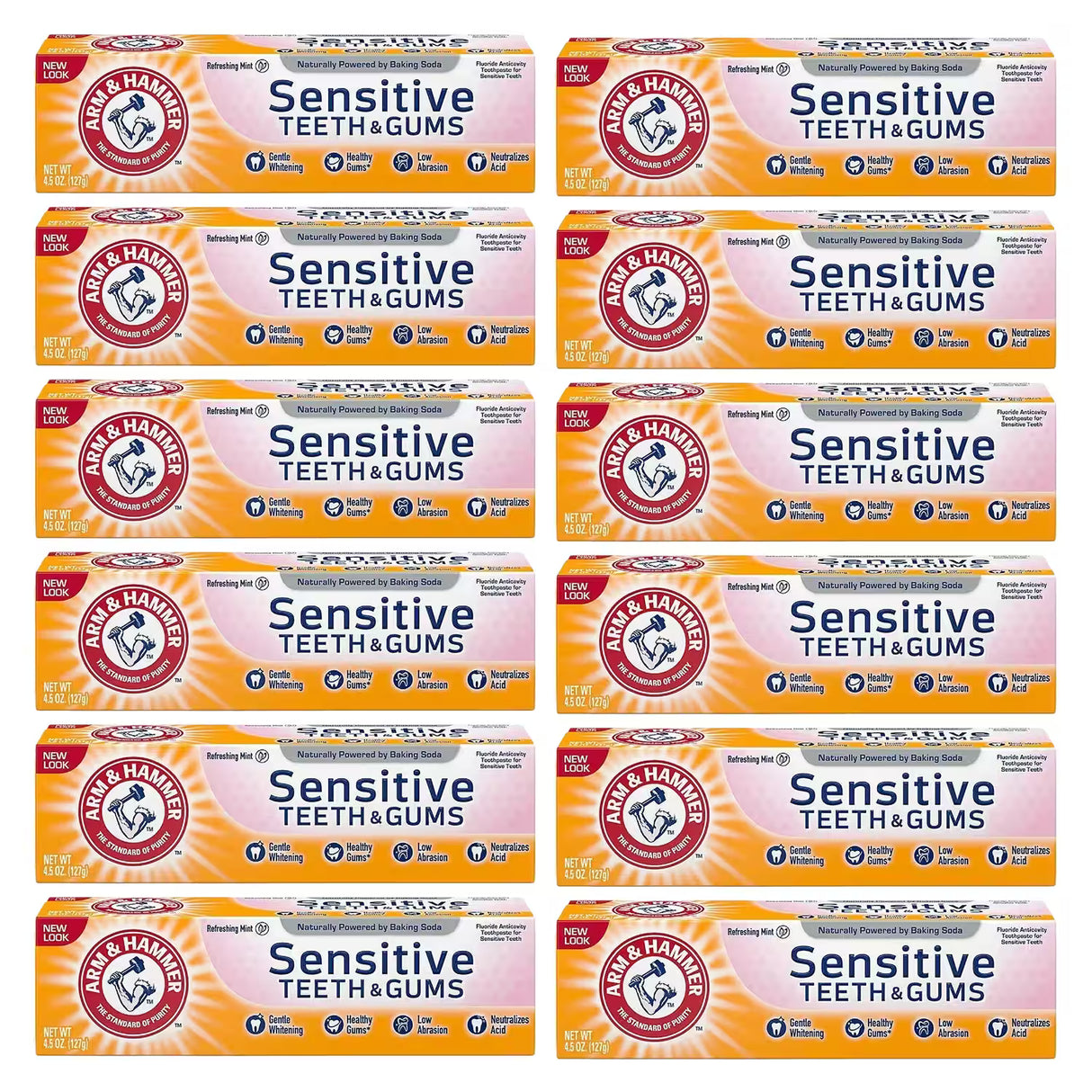 Arm & Hammer Toothpaste Sensitive – 4.5 oz – 12 Pack