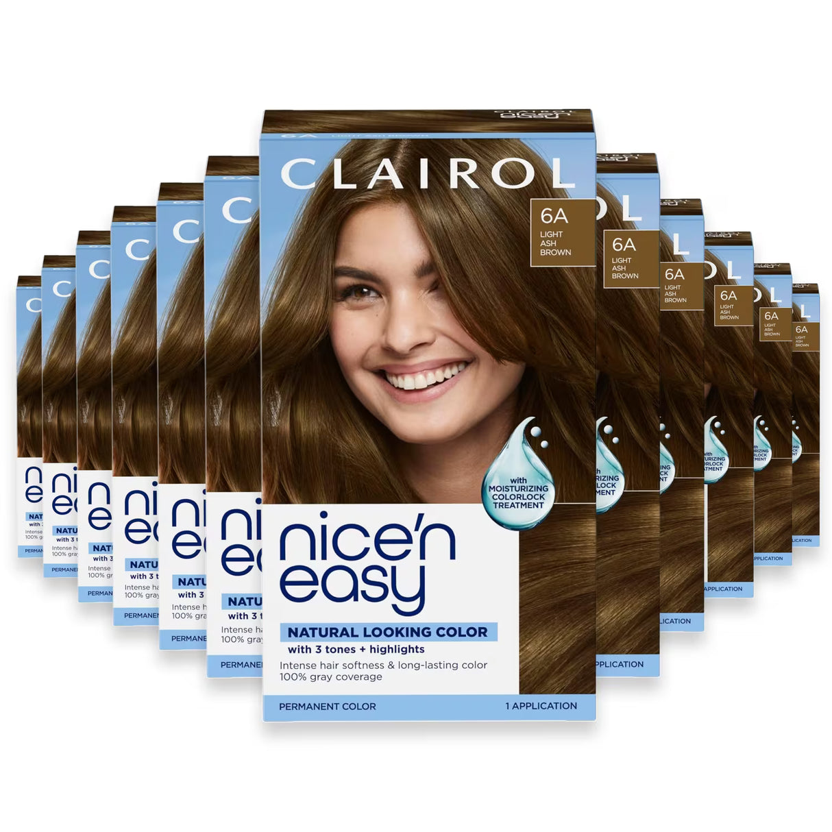 Clairol Nice’n Easy, 6A Light Ash Brown - 12 Pack