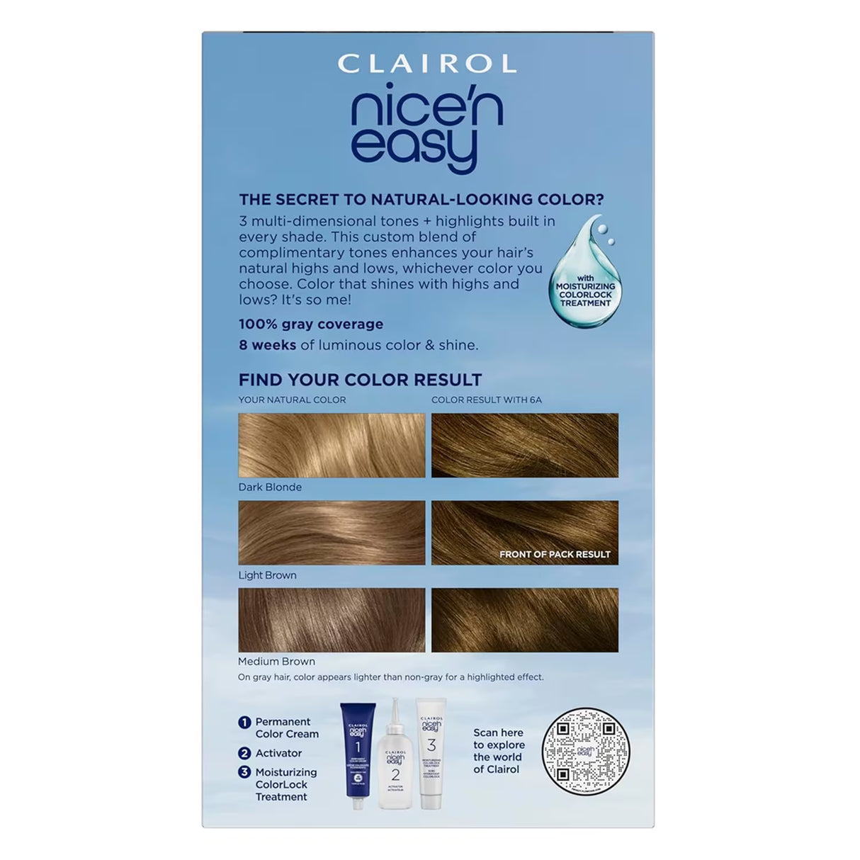 Clairol Nice’n Easy, 6A Light Ash Brown - 12 Pack