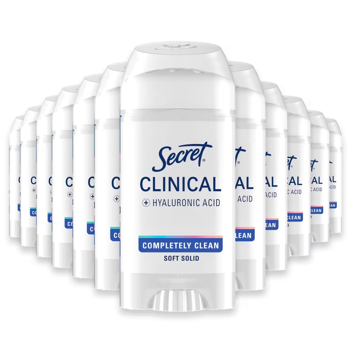 Secret Clinical Soft Solid Clean, Completely Clean - 2.6 oz - 12 Pack