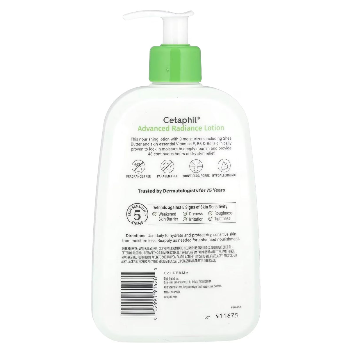 Cetaphil - Advance Relief Lotion with Shea Butter - 16 oz - 12 Pack
