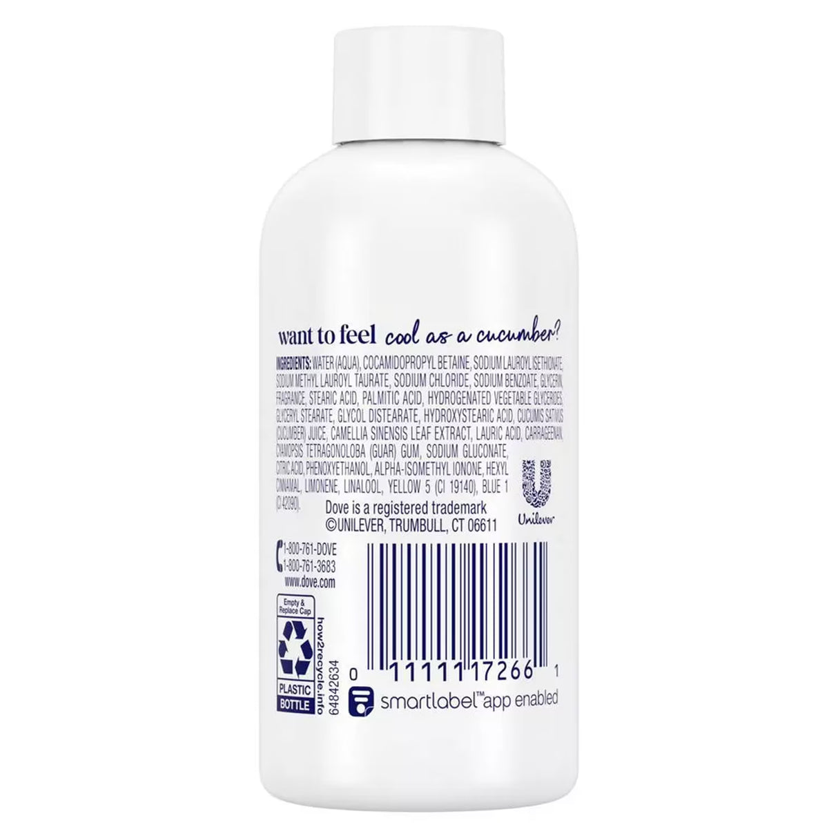 Dove - Go Fresh Cool Moisture Body Wash, Cucumber & Green Tea Scent - 3.0 Oz - 24 Pack