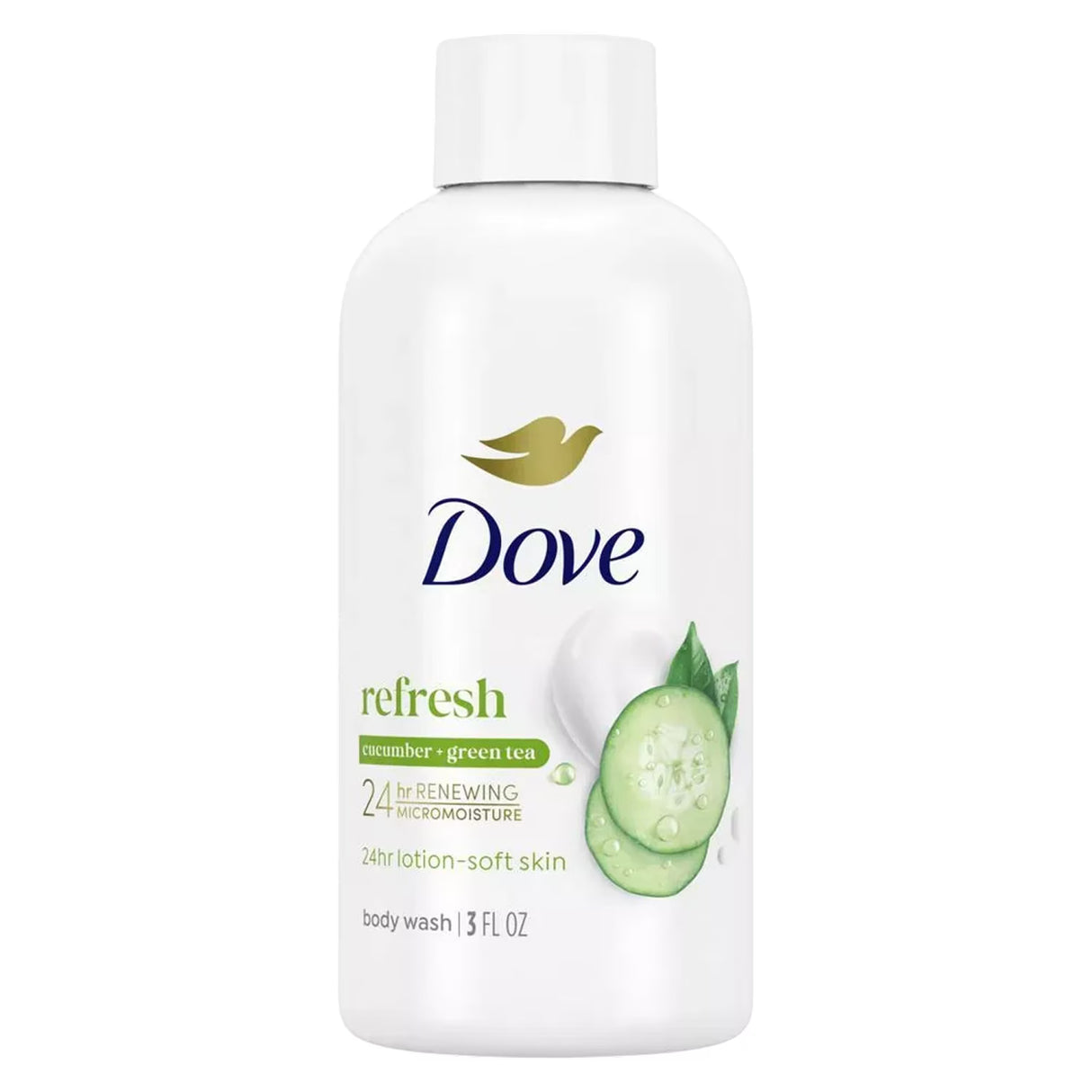 Dove - Go Fresh Cool Moisture Body Wash, Cucumber & Green Tea Scent - 3.0 Oz - 24 Pack