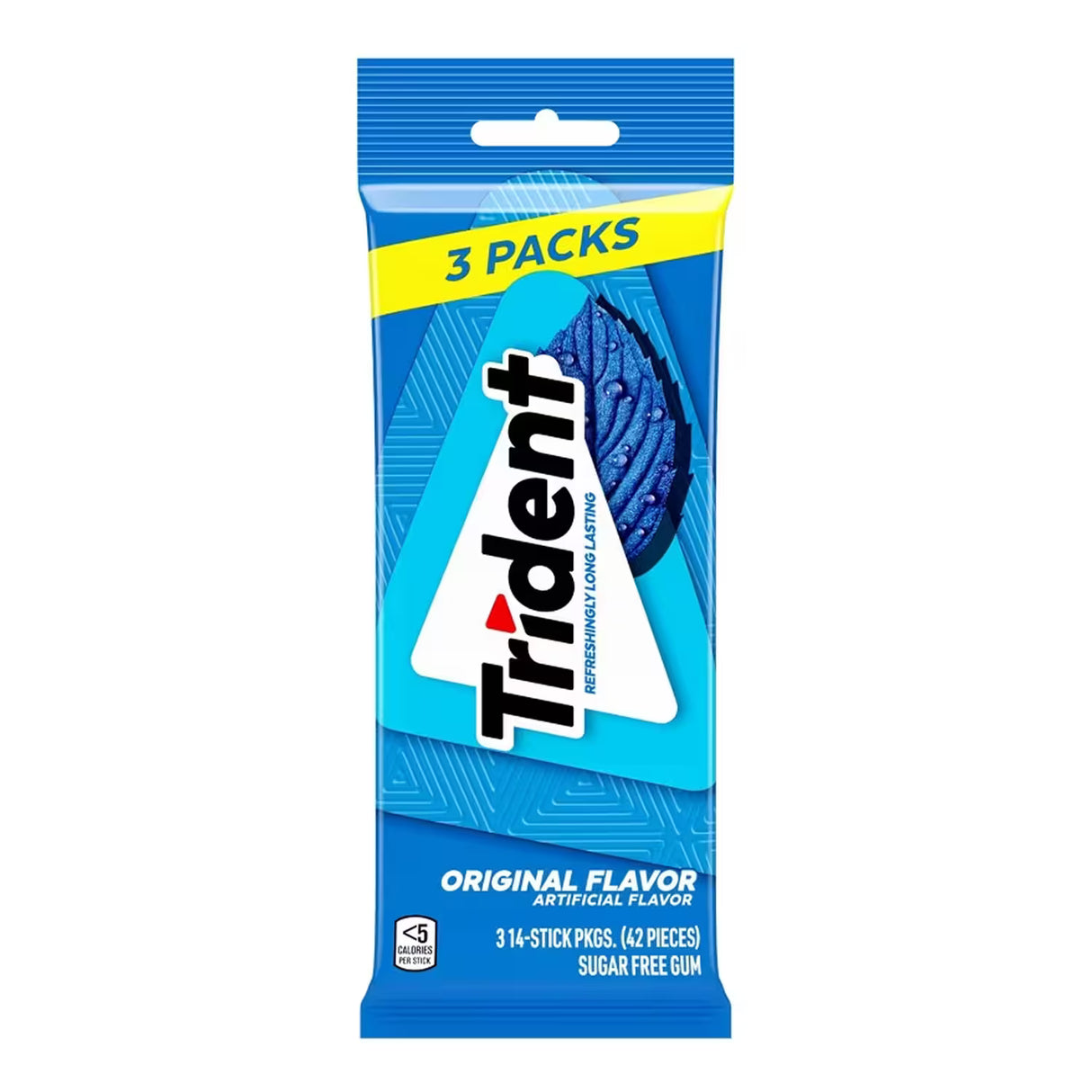Trident Sugar Free Gum Original Flavor – 42 Pieces – 20 Pack
