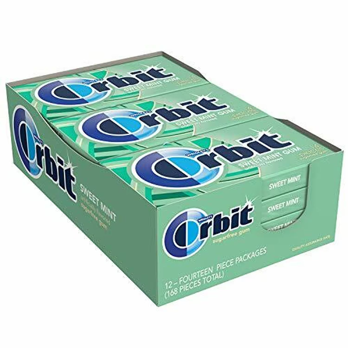 Wrigley's Orbit Sweet Mint Chewing Gum – 14 Pieces – 144 Pack