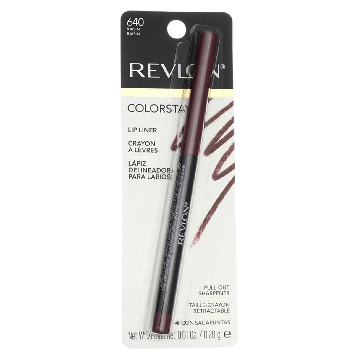 Revlon ColorStay Lip Liner, Raisin 640 - 36 Pack