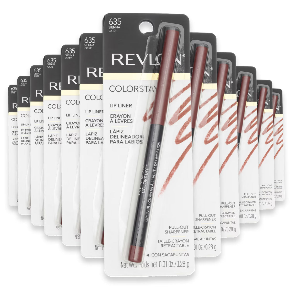 Revlon ColorStay Lip Liner, Sienna - 36 Pack